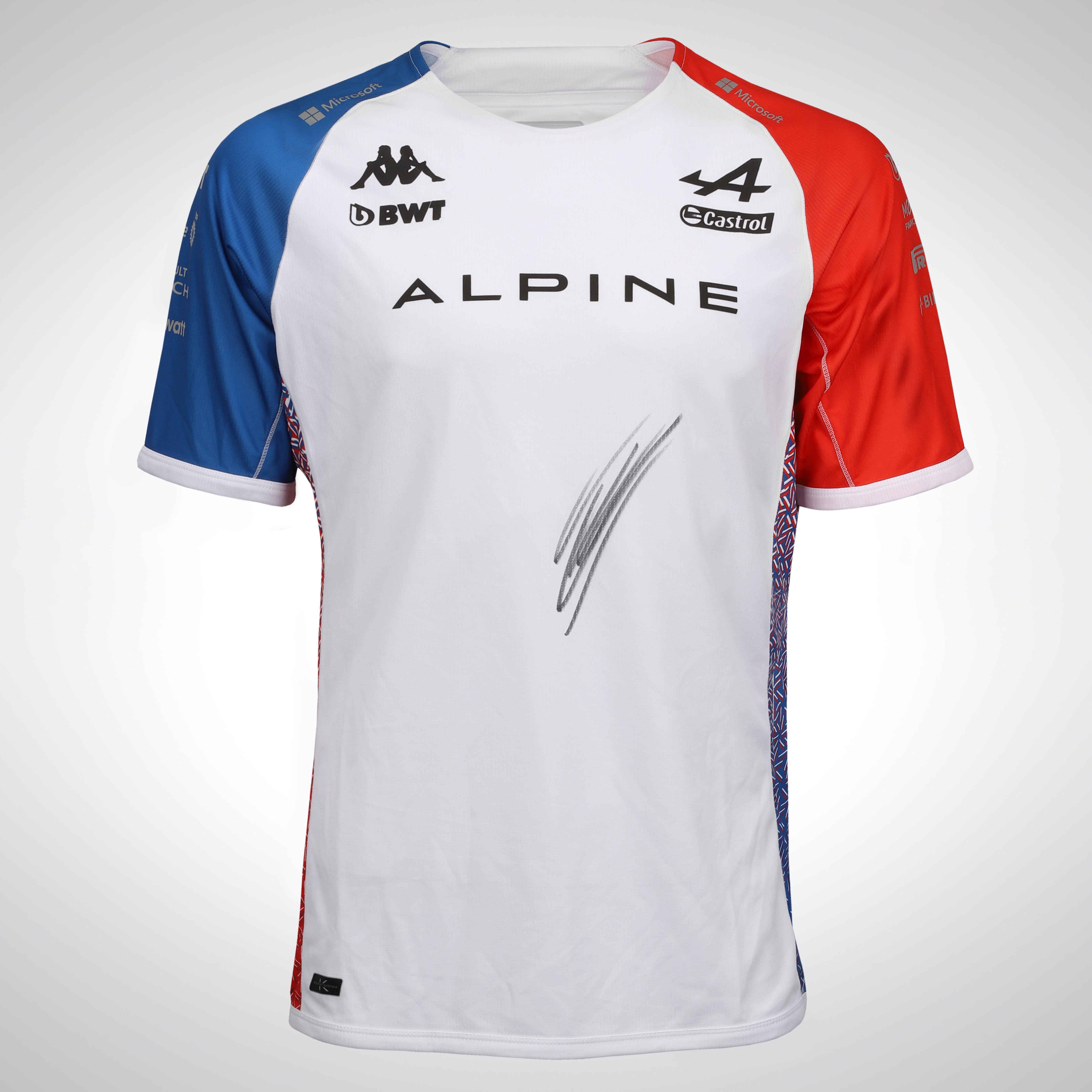 Esteban Ocon 2023 Signed BWT Alpine F1 Team Shirt – French Special Edition