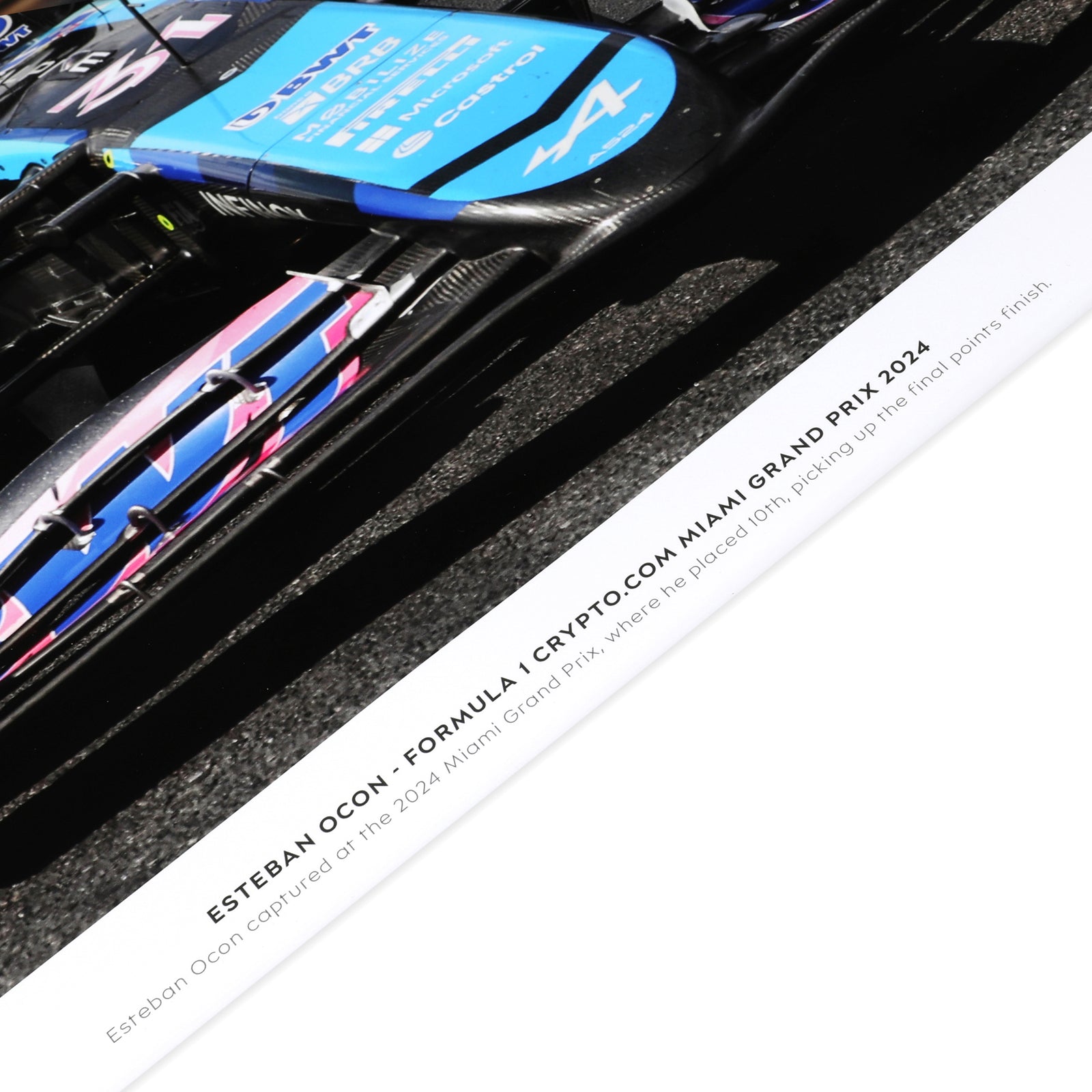 Esteban Ocon 2024 Signed Print – Miami GP