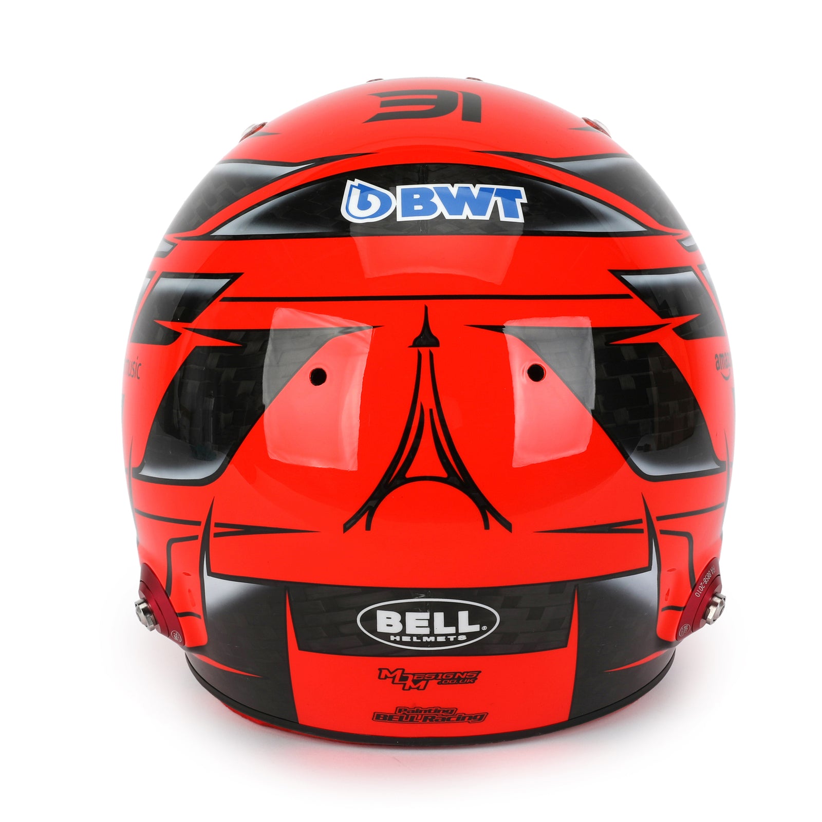 LOT 625 - Esteban Ocon Signed 2024 BWT Alpine F1 Team Race Used Helmet - Qatar GP