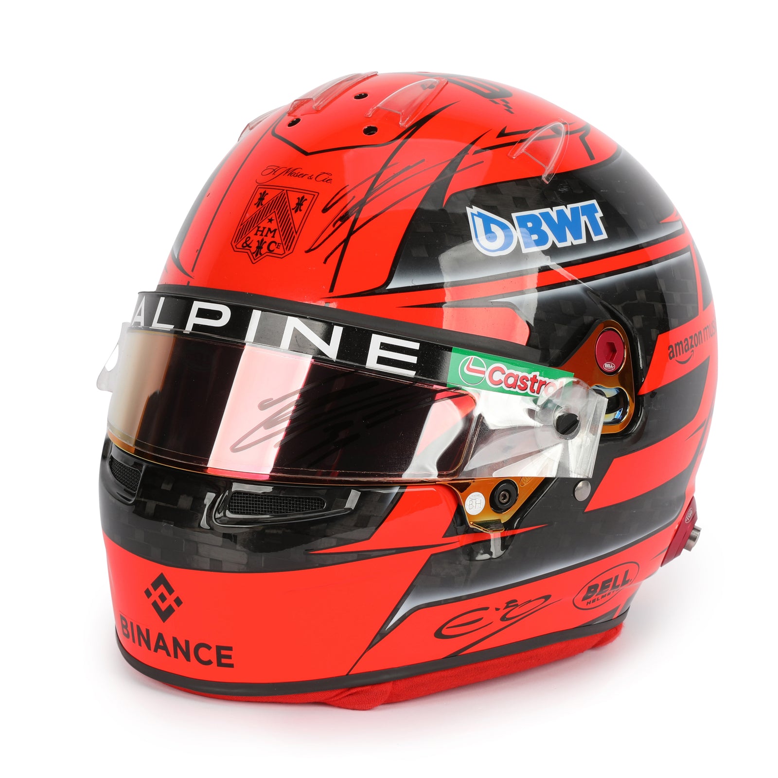 Esteban Ocon 2024 Signed Race Used Helmet - Mexico City GP