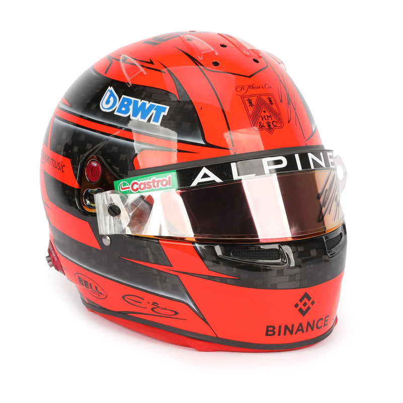 Esteban Ocon 2024 Signed Race Used Helmet - Mexico City GP