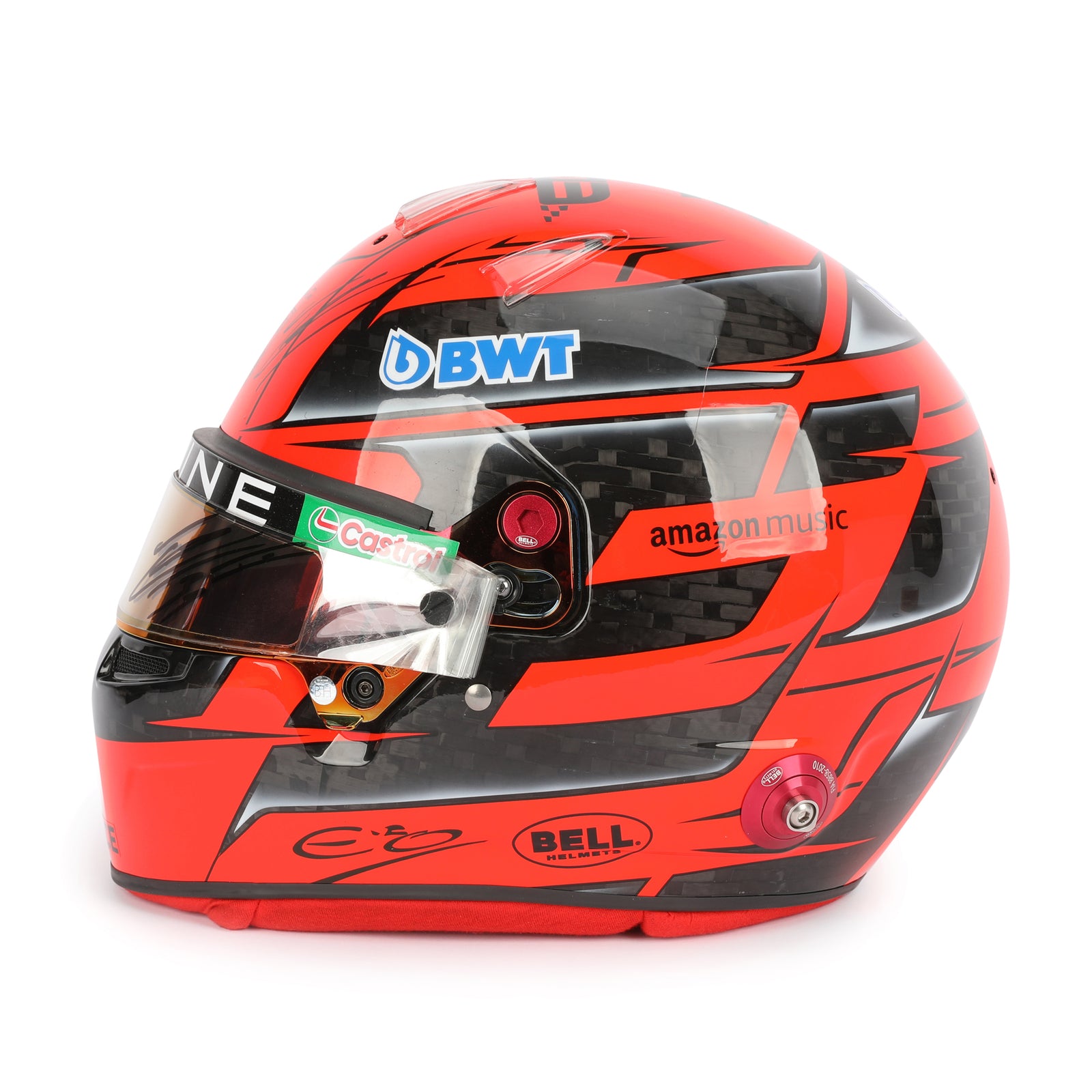 Esteban Ocon 2024 Signed Race Used Helmet - Mexico City GP