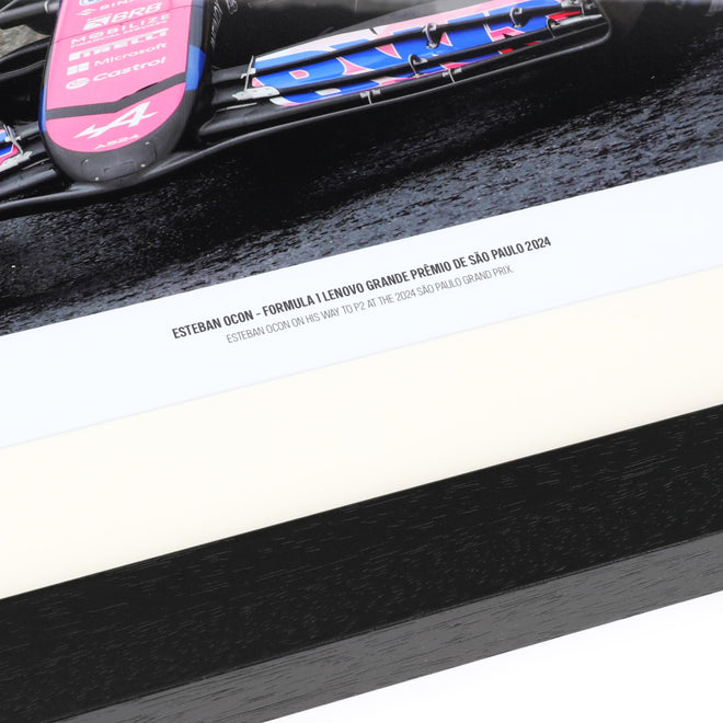 Esteban Ocon 2024 Signed Alpine Print - Brazilian GP