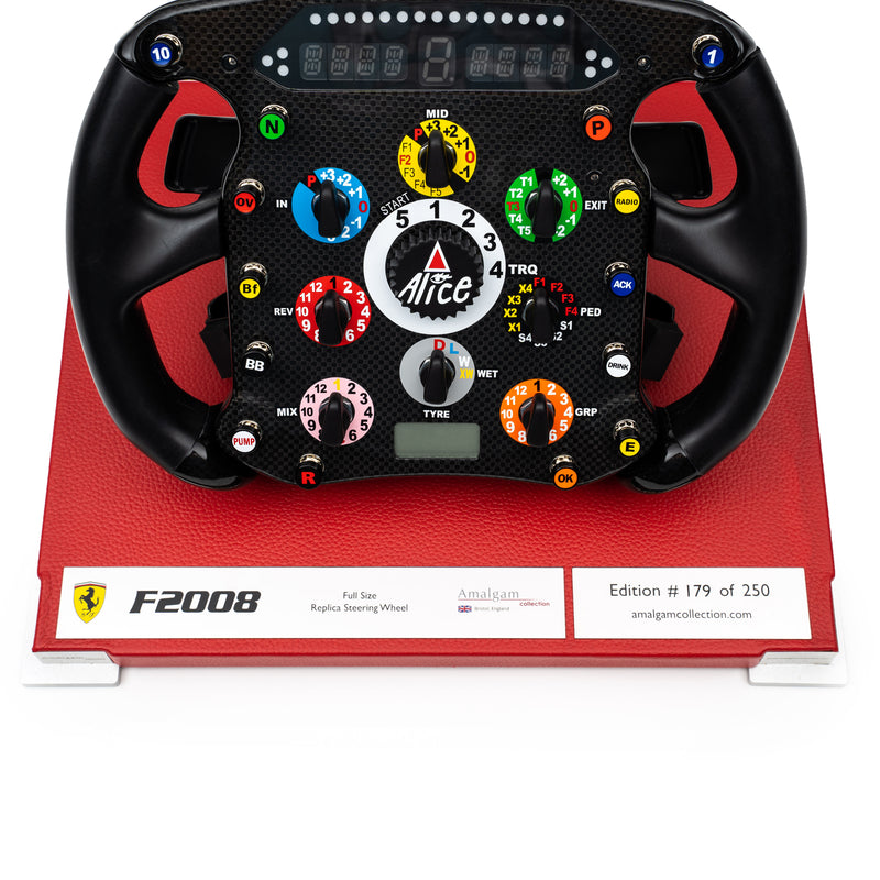 Ferrari F2008 (2008) 1:1 Scale Model Steering Wheel – Amalgam Collection