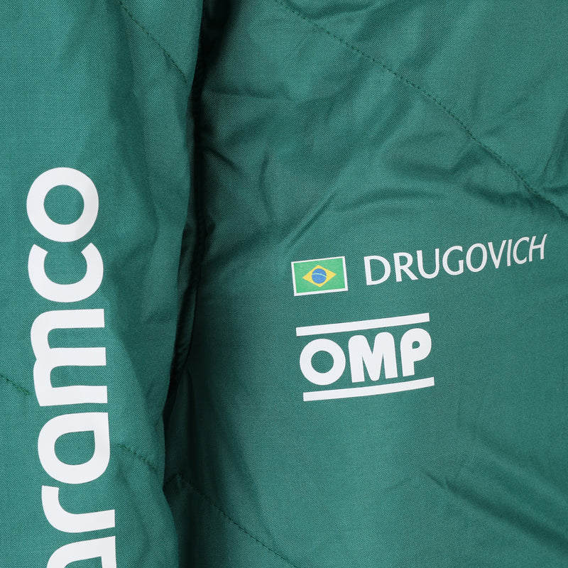 Felipe Drugovich 2024 Aston Martin Aramco F1 Team race-used suit premium Formula 1 collectible