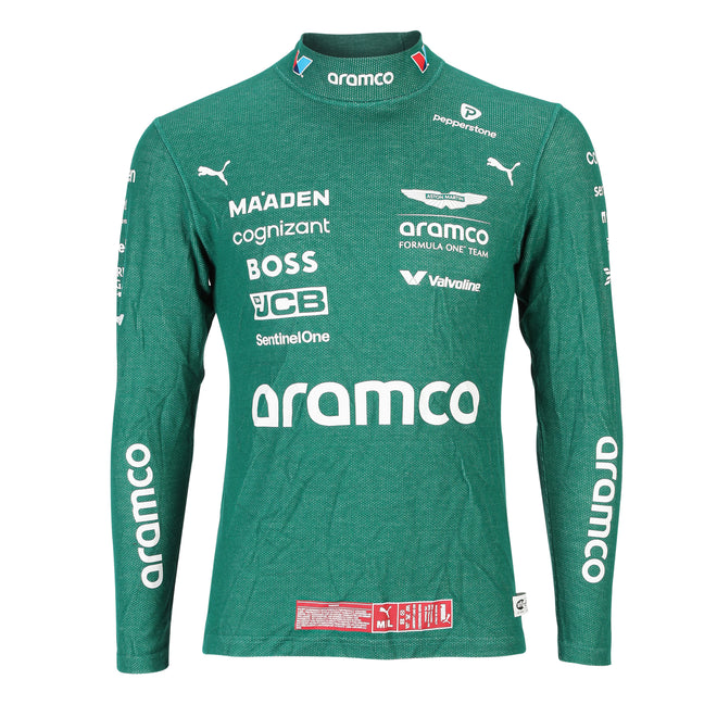 Season Launch LOT 163 - Felipe Drugovich 2025 Aston Martin Aramco Formula One Team Grand Prix Used Nomex