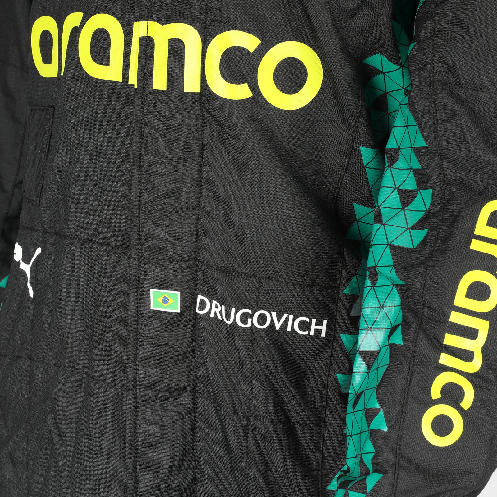 Auction LOT 023 - Felipe Drugovich 2025 Aston Martin Aramco F1 ® Team Suit – US GP