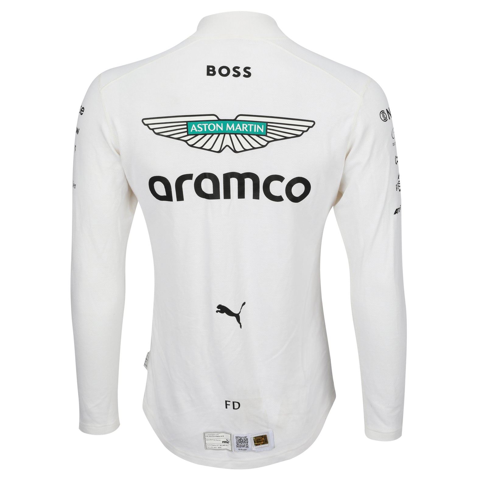 Auction LOT 086 - Felipe Drugovich 2025 Aston Martin Aramco F1® Team Grand Prix Used Nomex