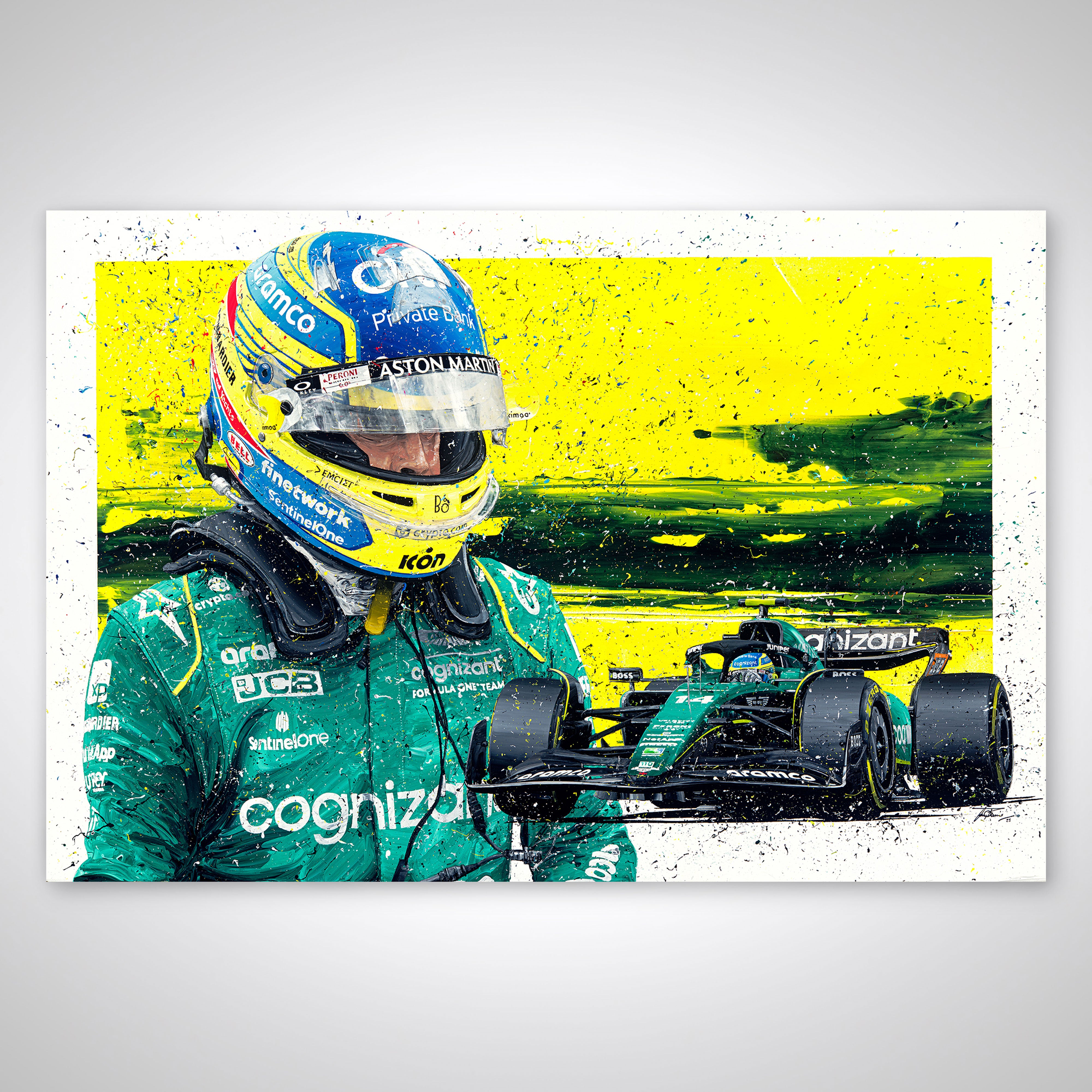 Fernando Alonso 2023 'Championship' Giclee Print – David Johnson