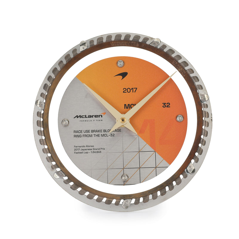 Fernando Alonso 2017 Race Used Brake Blockage Ring Clock - Japan GP