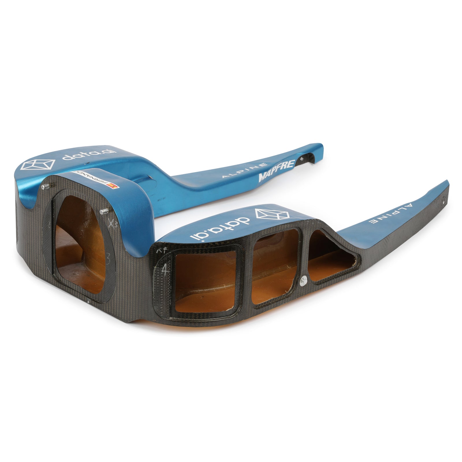 Fernando Alonso 2022 Alpine Headrest Assembly - Grand Prix Used