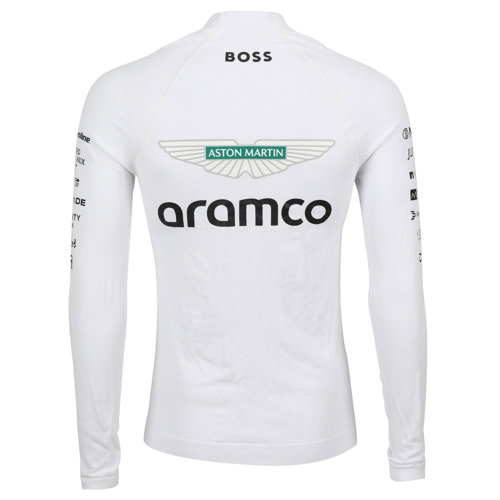 LOT 047 - Fernando Alonso Un-Signed 2024 Aston Martin Aramco Formula One Team Grand Prix Used Nomex - White