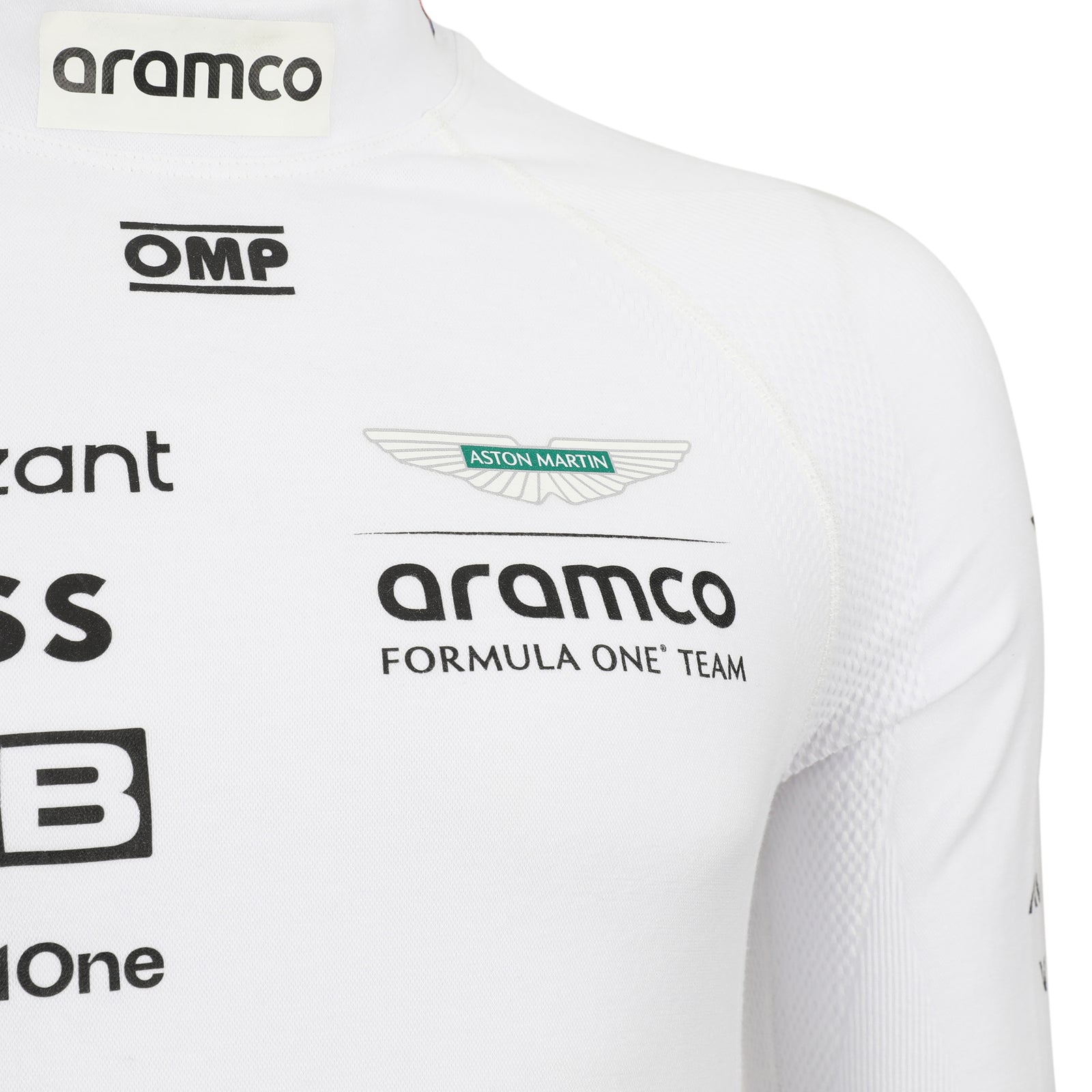 LOT 047 - Fernando Alonso Un-Signed 2024 Aston Martin Aramco Formula One Team Grand Prix Used Nomex - White