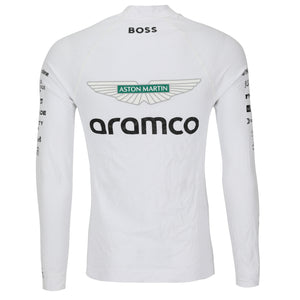 LOT 065 - Fernando Alonso Un-Signed 2024 Aston Martin Aramco Formula One Team Grand Prix Used Nomex - Las Vegas GP - White