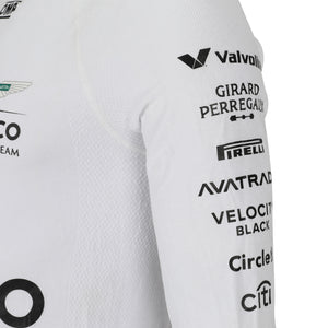 LOT 065 - Fernando Alonso Un-Signed 2024 Aston Martin Aramco Formula One Team Grand Prix Used Nomex - Las Vegas GP - White
