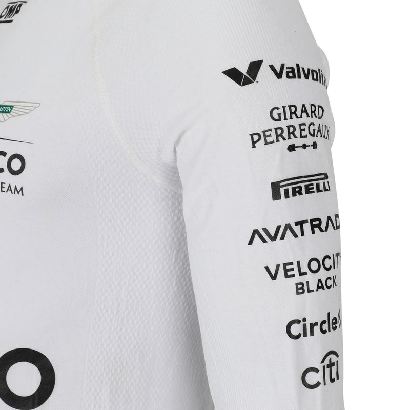 LOT 065 - Fernando Alonso Un-Signed 2024 Aston Martin Aramco Formula One Team Grand Prix Used Nomex - Las Vegas GP - White
