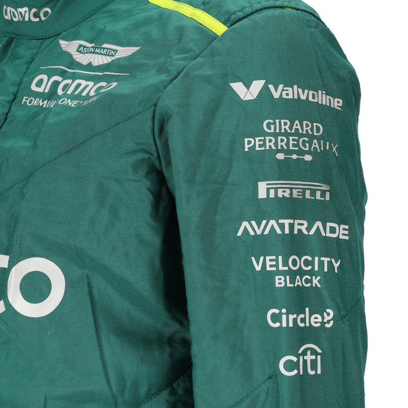 LOT 055 - Fernando Alonso Un-Signed 2024 Aston Martin Aramco Formula One Team Grand Prix Used Suit