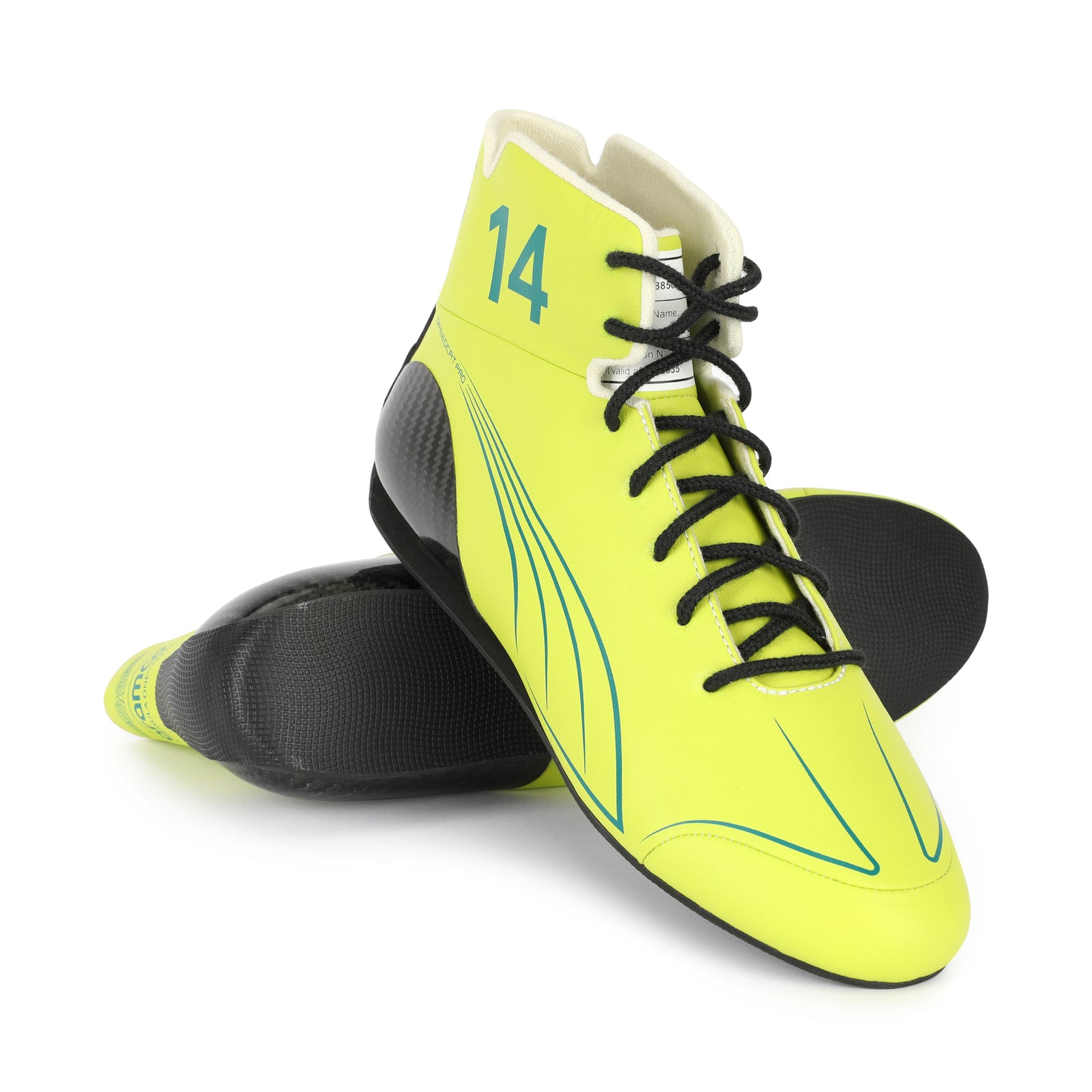 Auction LOT 002 - Fernando Alonso 2025 Aston Martin Aramco F1 ® Team Race Boots