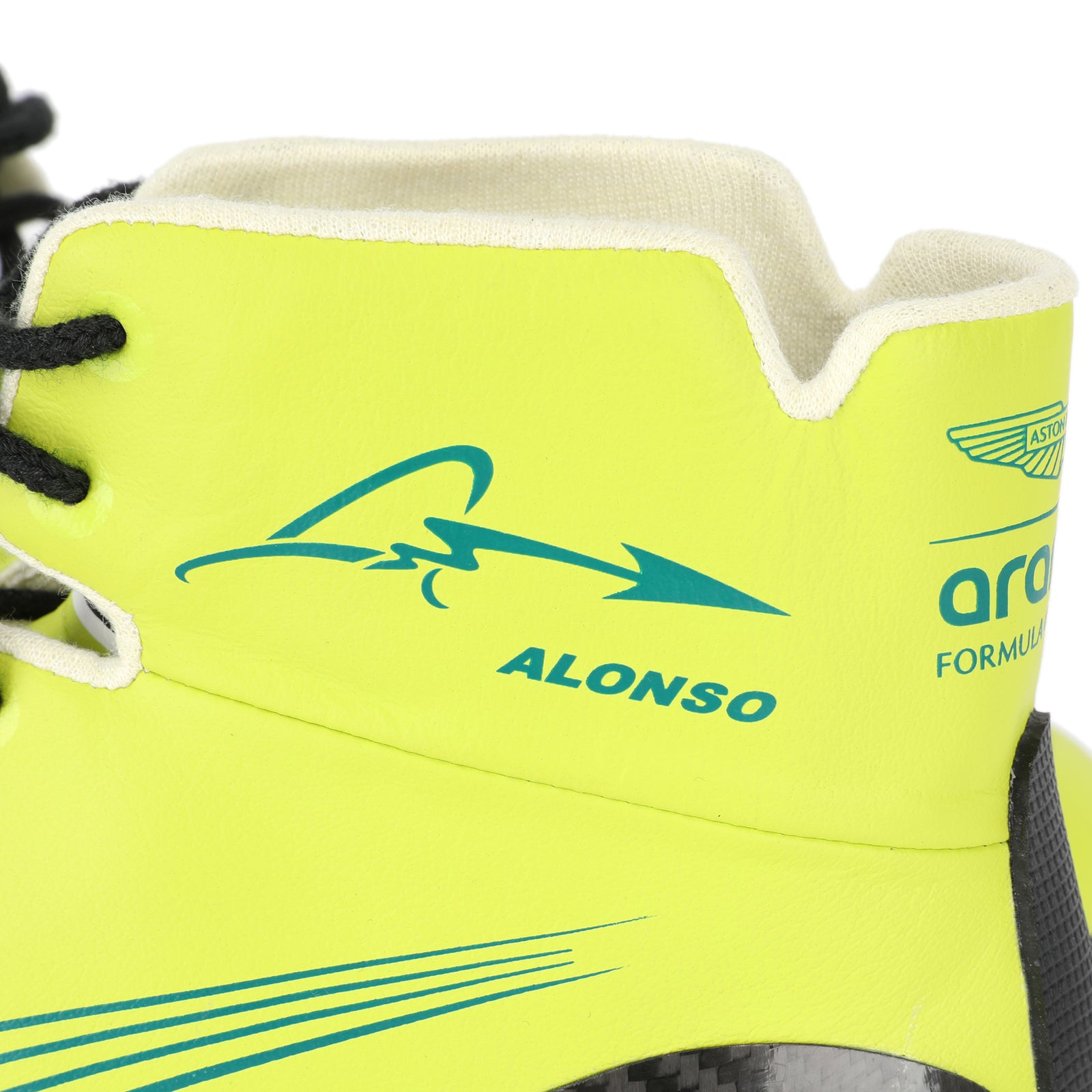 Auction LOT 002 - Fernando Alonso 2025 Aston Martin Aramco F1 ® Team Race Boots