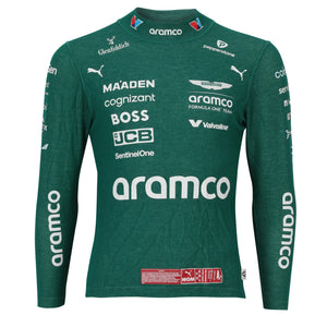 LOT 444 - Fernando Alonso 2025 Grand Prix Used Aston Martin Aramco Nomex