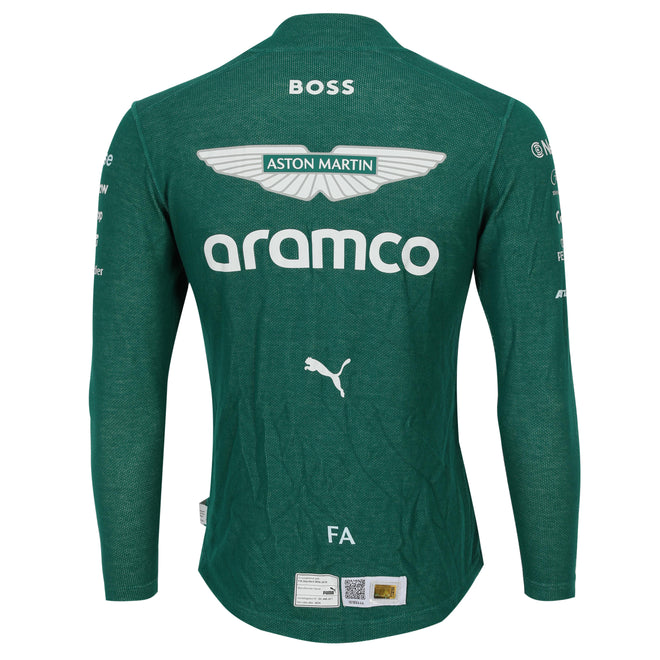 LOT 060 - Fernando Alonso 2025 Grand Prix Used Aston Martin Aramco Nomex