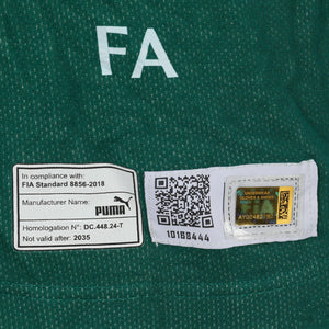 LOT 444 - Fernando Alonso 2025 Grand Prix Used Aston Martin Aramco Nomex