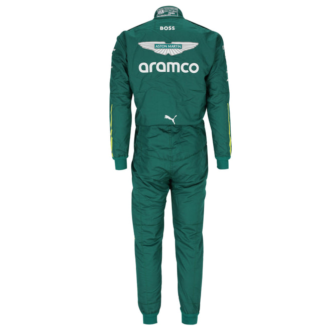 LOT 059 - Fernando Alonso 2025 Grand Prix Used Aston Martin Aramco Race suit