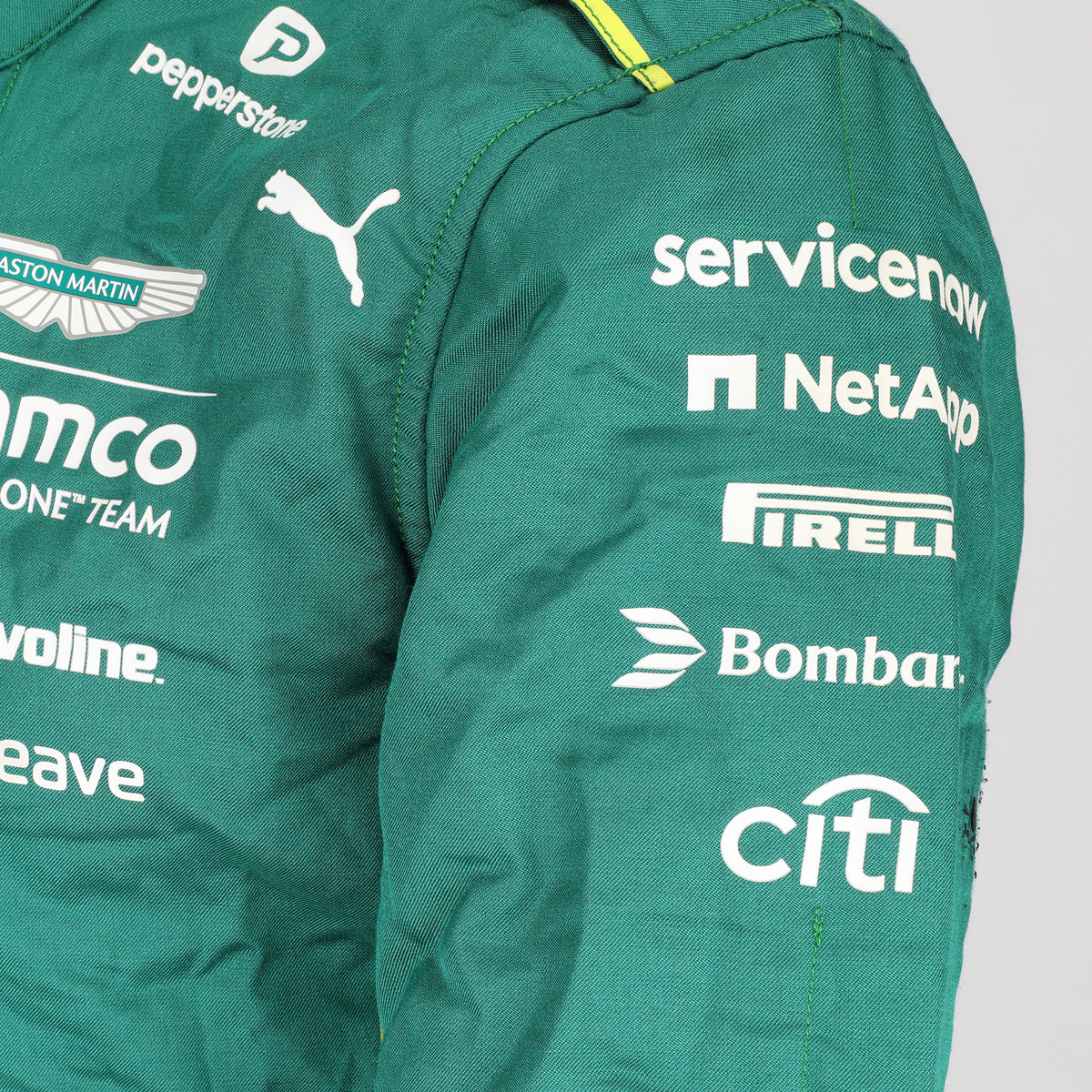 The Austin Auction LOT 002 - Fernando Alonso Un-Signed Aston Martin Aramco F1 Team 2025 Grand Prix Used Race Suit - Austrian GP