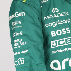 Aston Martin Aramco Formula 1 Fernando Alonso 2025 Austrian Grand Prix worn race suit display
