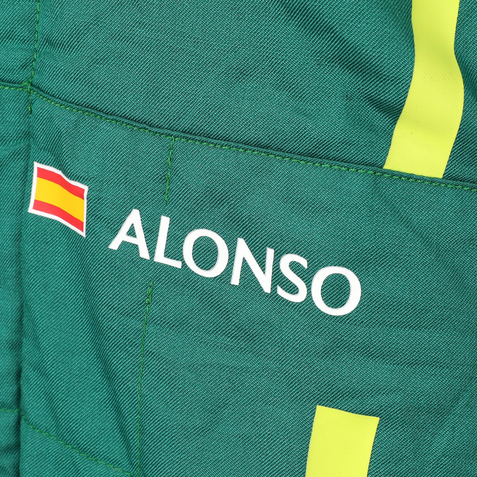 Aston Martin Aramco F1 Team Fernando Alonso 2025 Grand Prix used race suit authentic memorabilia
