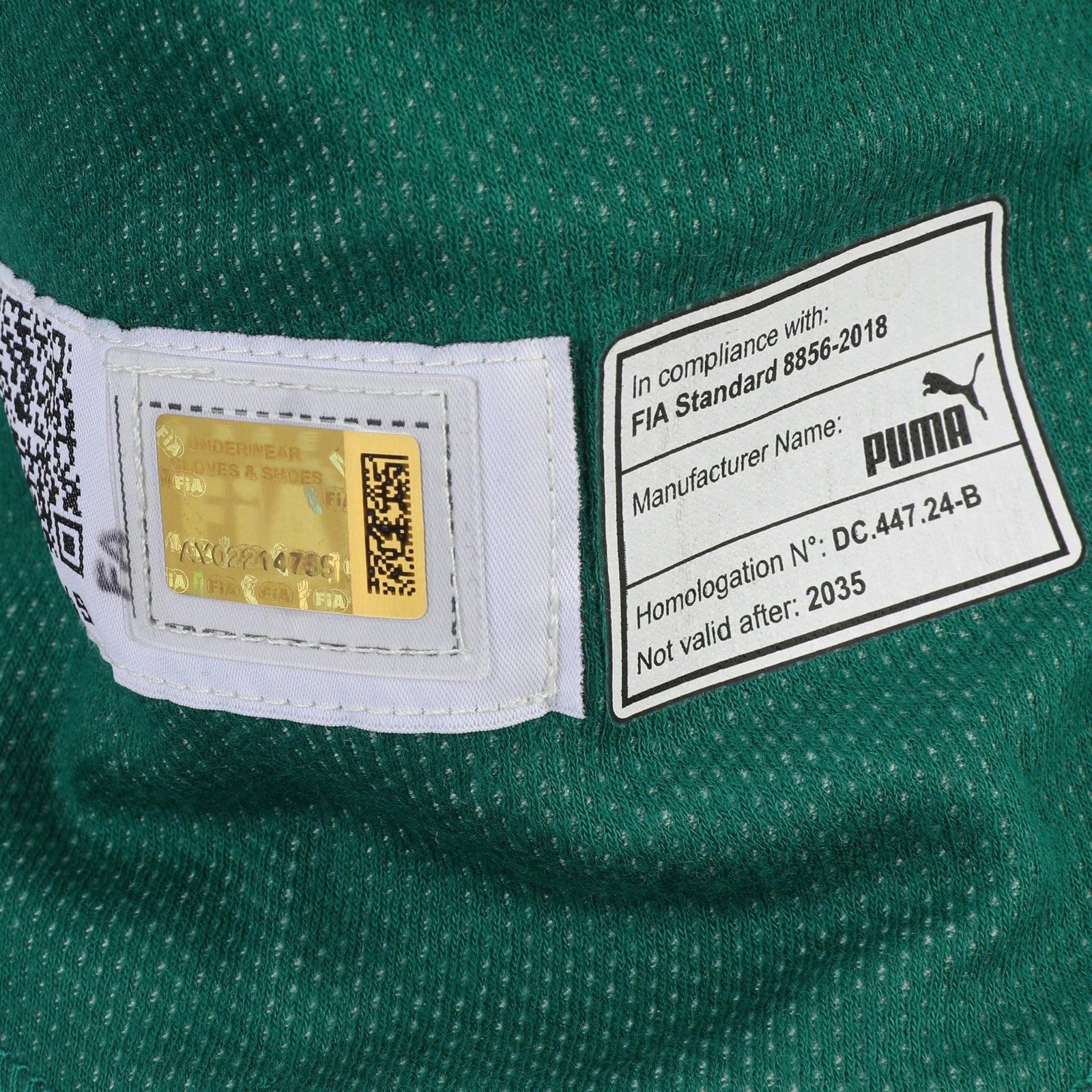 LOT 003 - Fernando Alonso Un-Signed Aston Martin Aramco F1 Team 2025 Grand Prix Used Balaclava