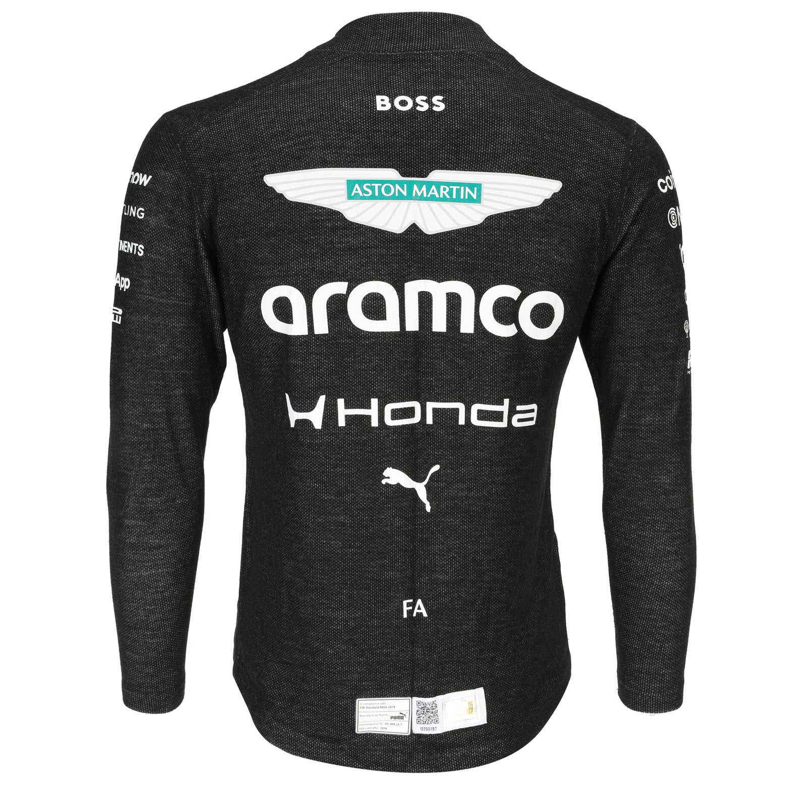 Auction LOT 056 - Fernando Alonso 2026 Aston Martin Nomex - Bahrain First Test