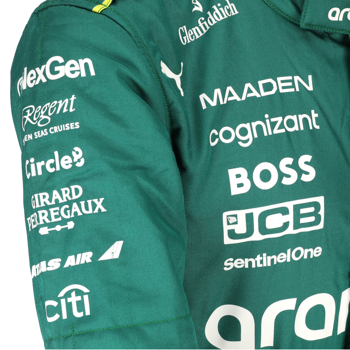 The Austin Auction LOT 079 - Fernando Alonso Un-Signed 2025 Grand Prix Used Aston Martin Aramco Formula One Team Suit - AX00284927