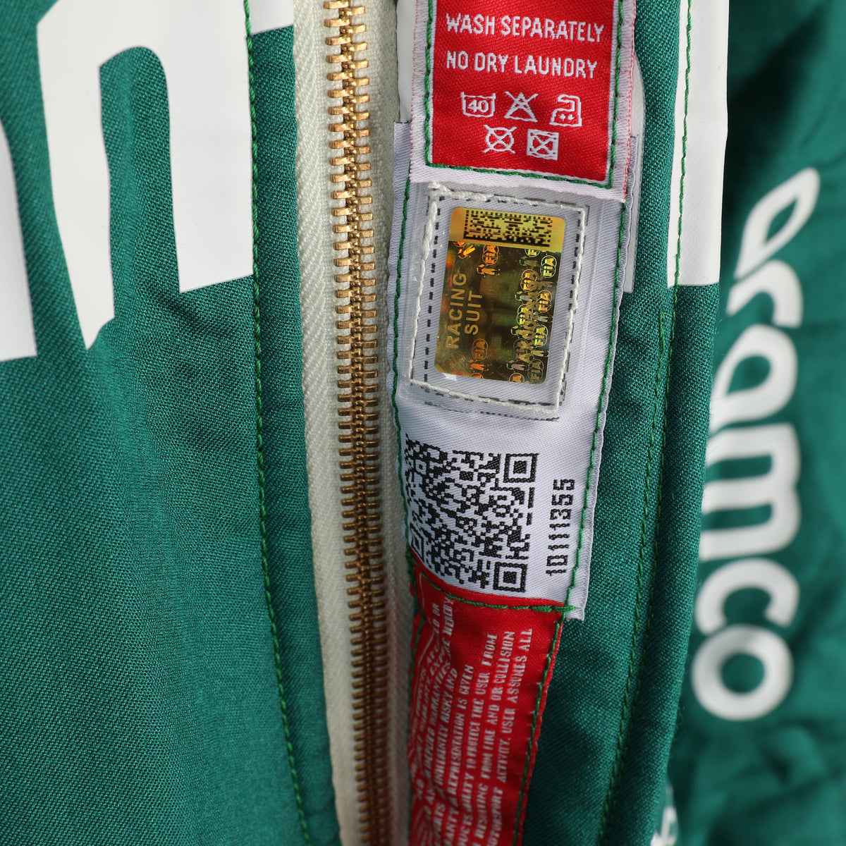 The Austin Auction LOT 079 - Fernando Alonso Un-Signed 2025 Grand Prix Used Aston Martin Aramco Formula One Team Suit - AX00284927
