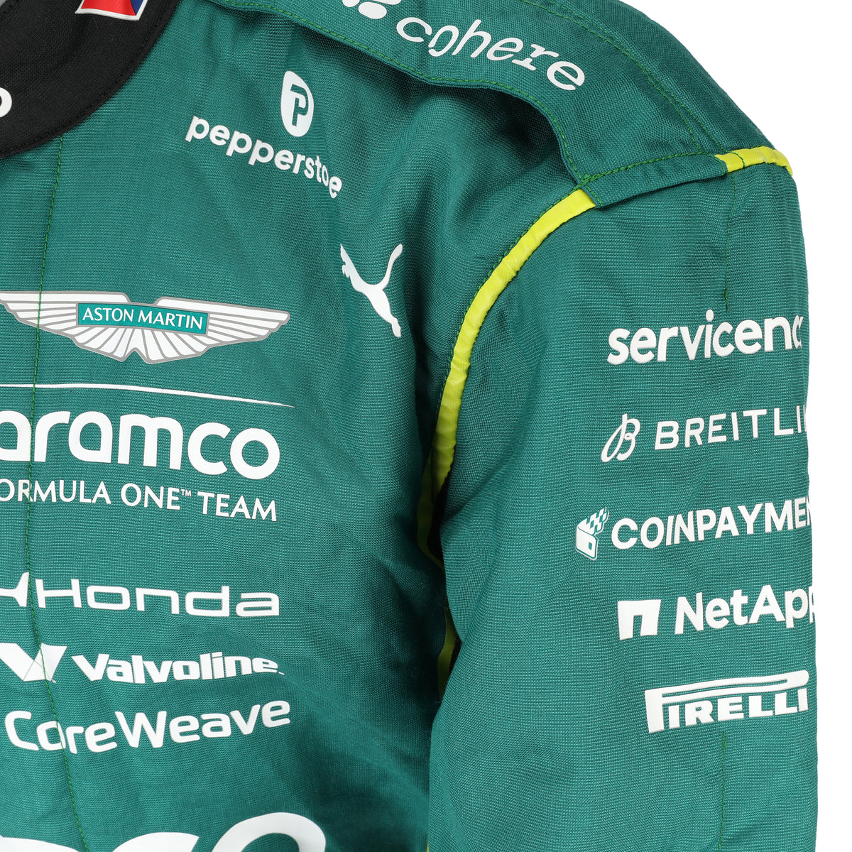 The Austin Auction LOT 012 - Fernando Alonso Un-Signed 2026 Grand Prix Used Suit - Miami GP