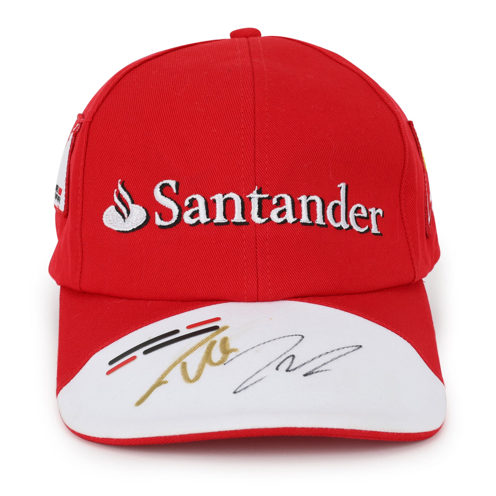 LOT 012 - Fernando Alonso & Kimi Raikkonen Signed Ferrari Cap
