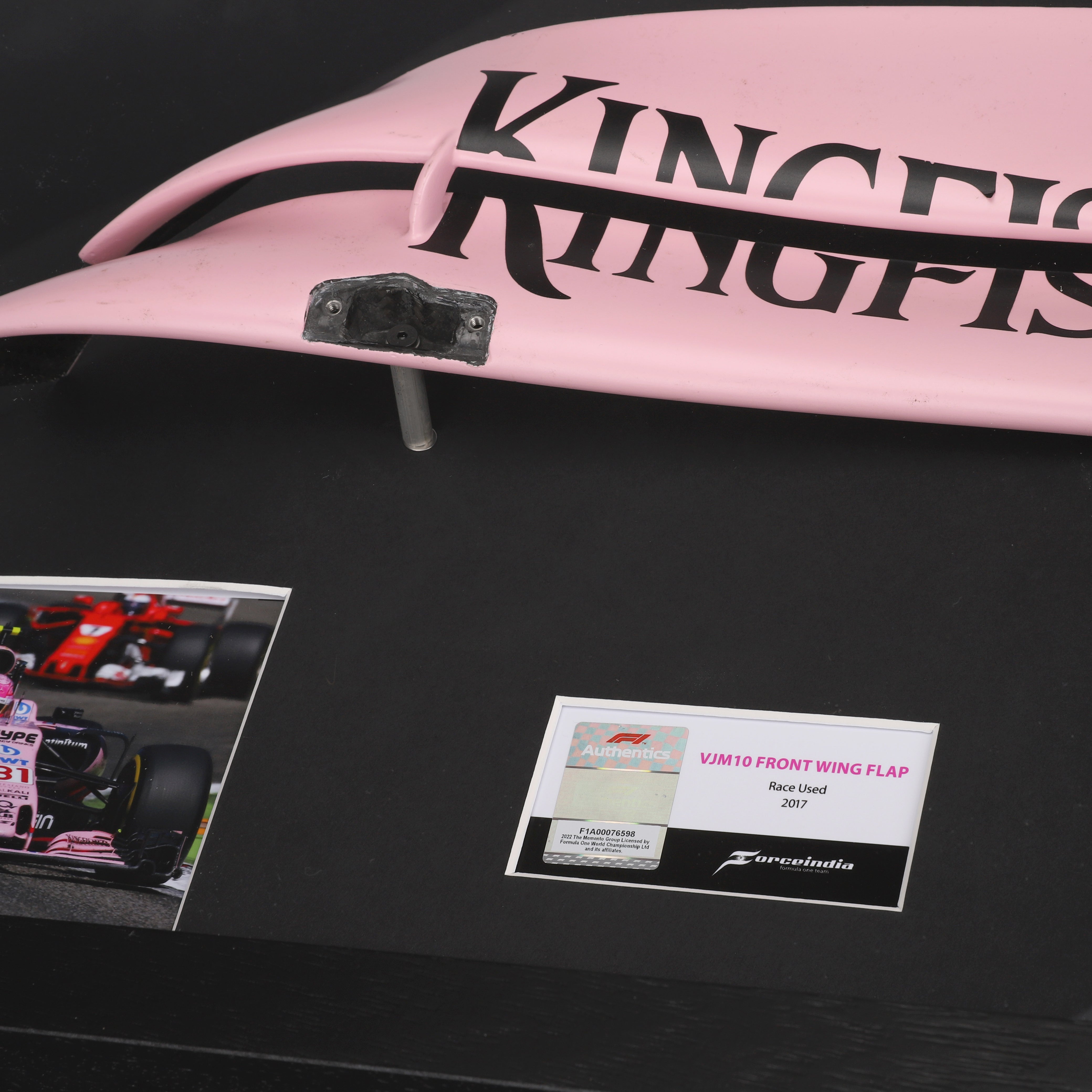 Sahara Force India F1 Team 2017 Left-Hand Front Wing Flap & Photos - Medium Downforce Spec