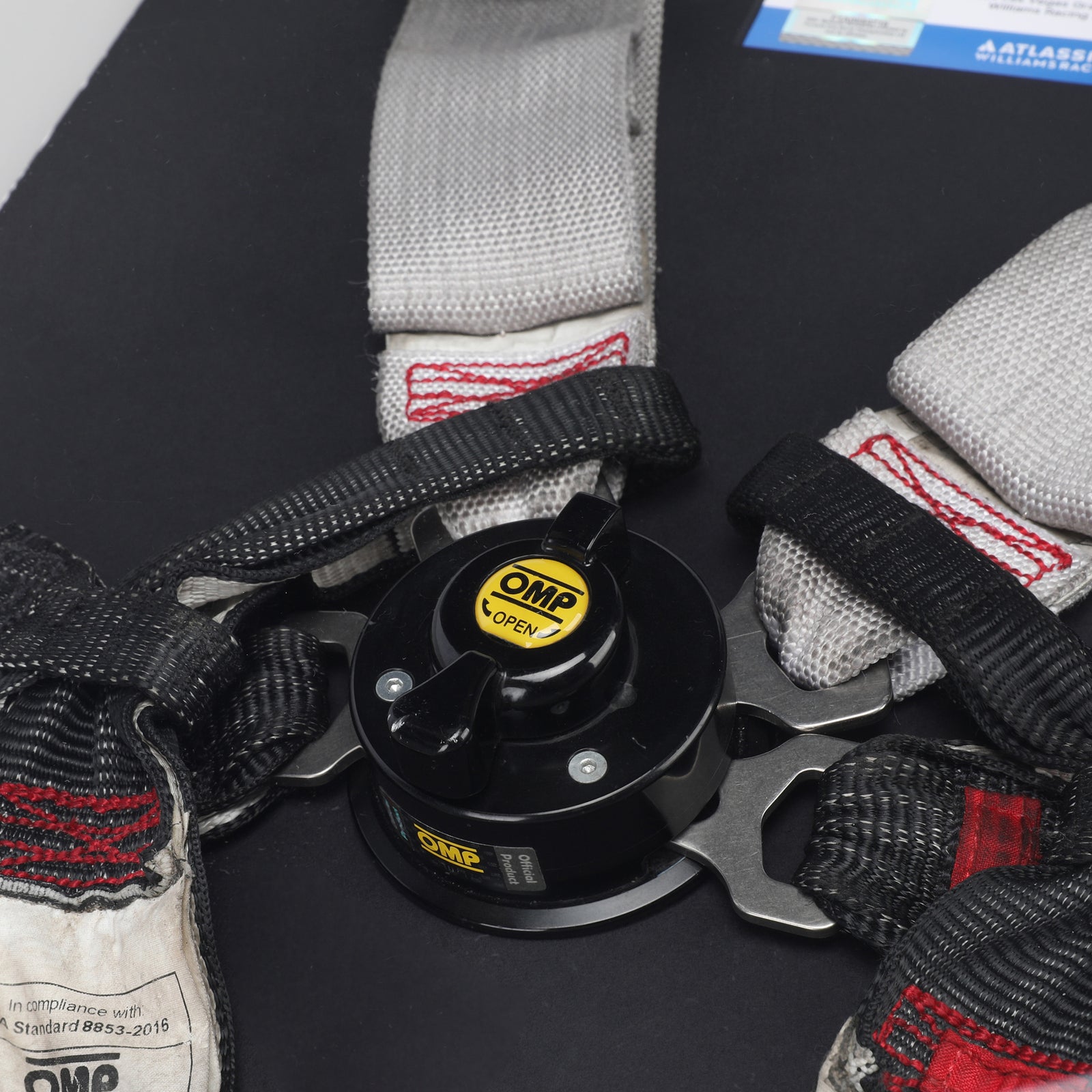 LOT 616 - Franco Colapinto 2024 Grand Prix Used Williams Racing Seatbelts - Las Vegas GP