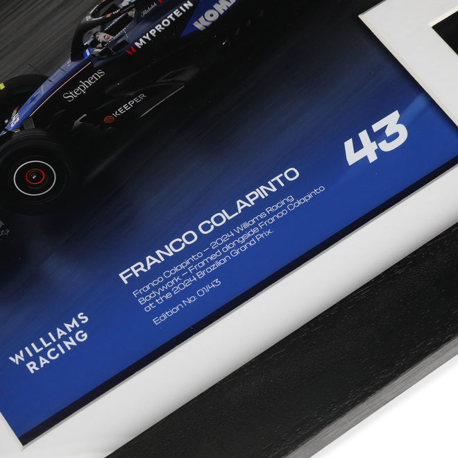 Franco Colapinto 2024 Williams Racing Bodywork & Photo - São Paulo GP