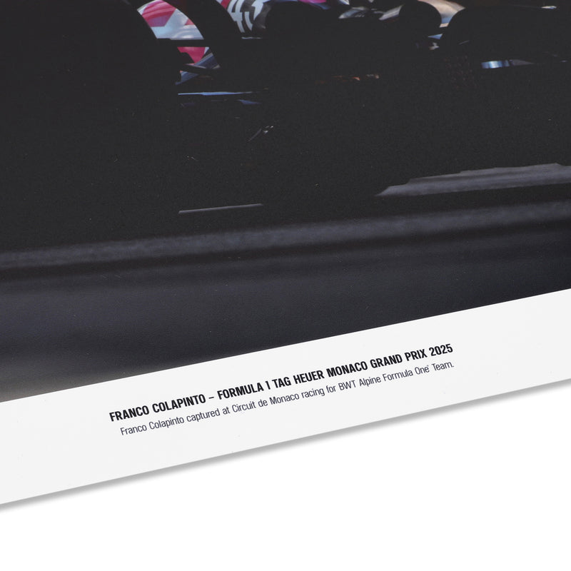 Franco Colapinto 2025 Signed Print - Monaco GP