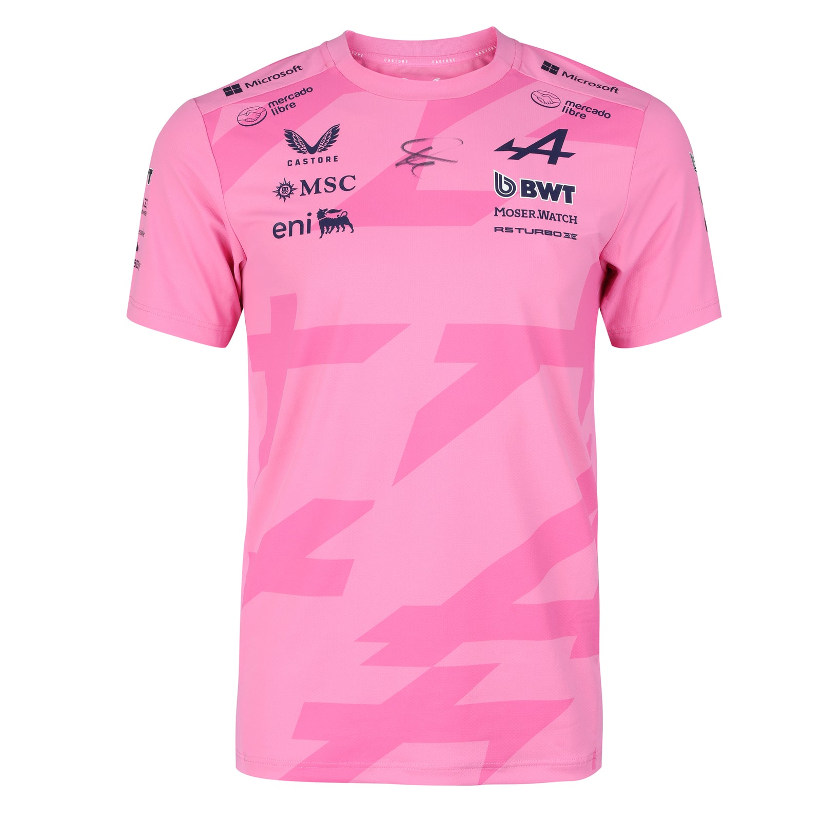 Franco Colapinto Signed 2025 BWT Alpine Formula One Team Official Driver T-Shirt