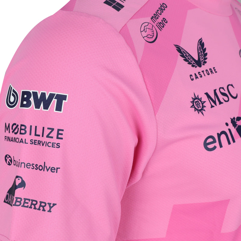 Franco Colapinto Signed 2025 BWT Alpine Formula One Team Official Driver T-Shirt