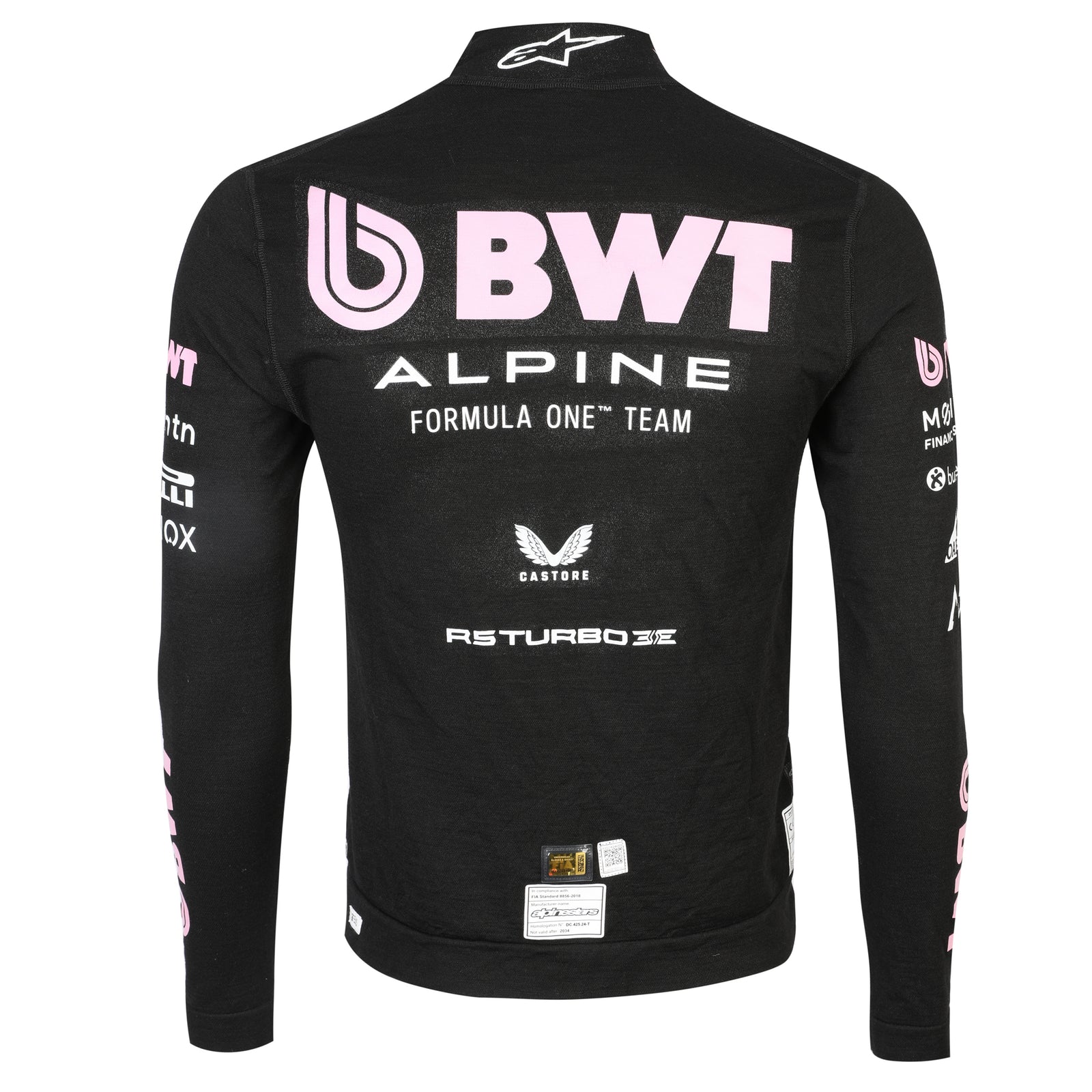 Alpine Formula 1 Team Franco Colapinto signed Nomex 2025 Austrian GP race-used suit collector display