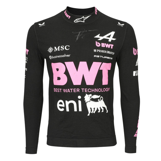 BWT Alpine F1 Team signed Nomex Franco Colapinto 2026 pre-season testing worn race suit motorsport memorabilia