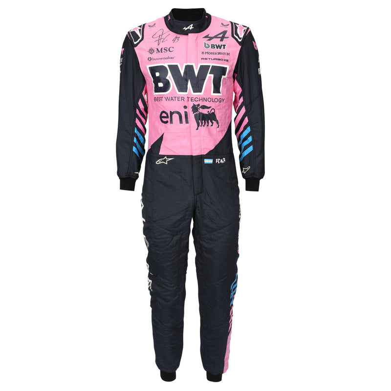 BWT Alpine F1 Team signed race suit Franco Colapinto 2026 pre-season testing worn Nomex motorsport memorabilia