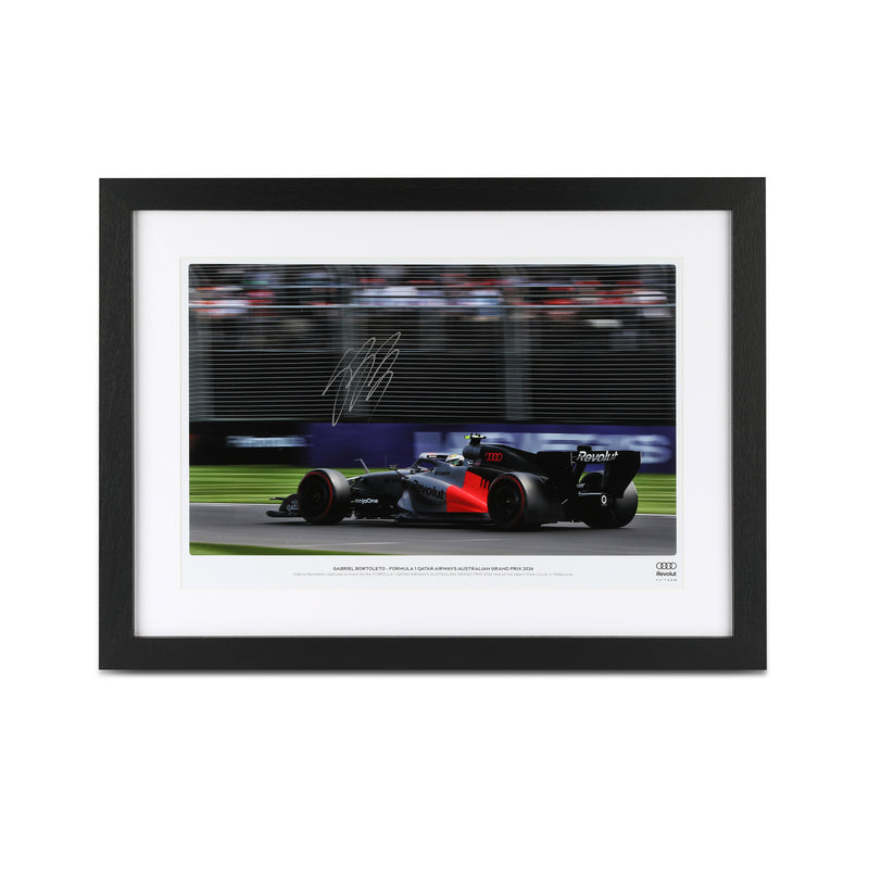 Gabriel Bortoleto 2026 Audi Revolut F1 Team Signed Photo - Australian GP
