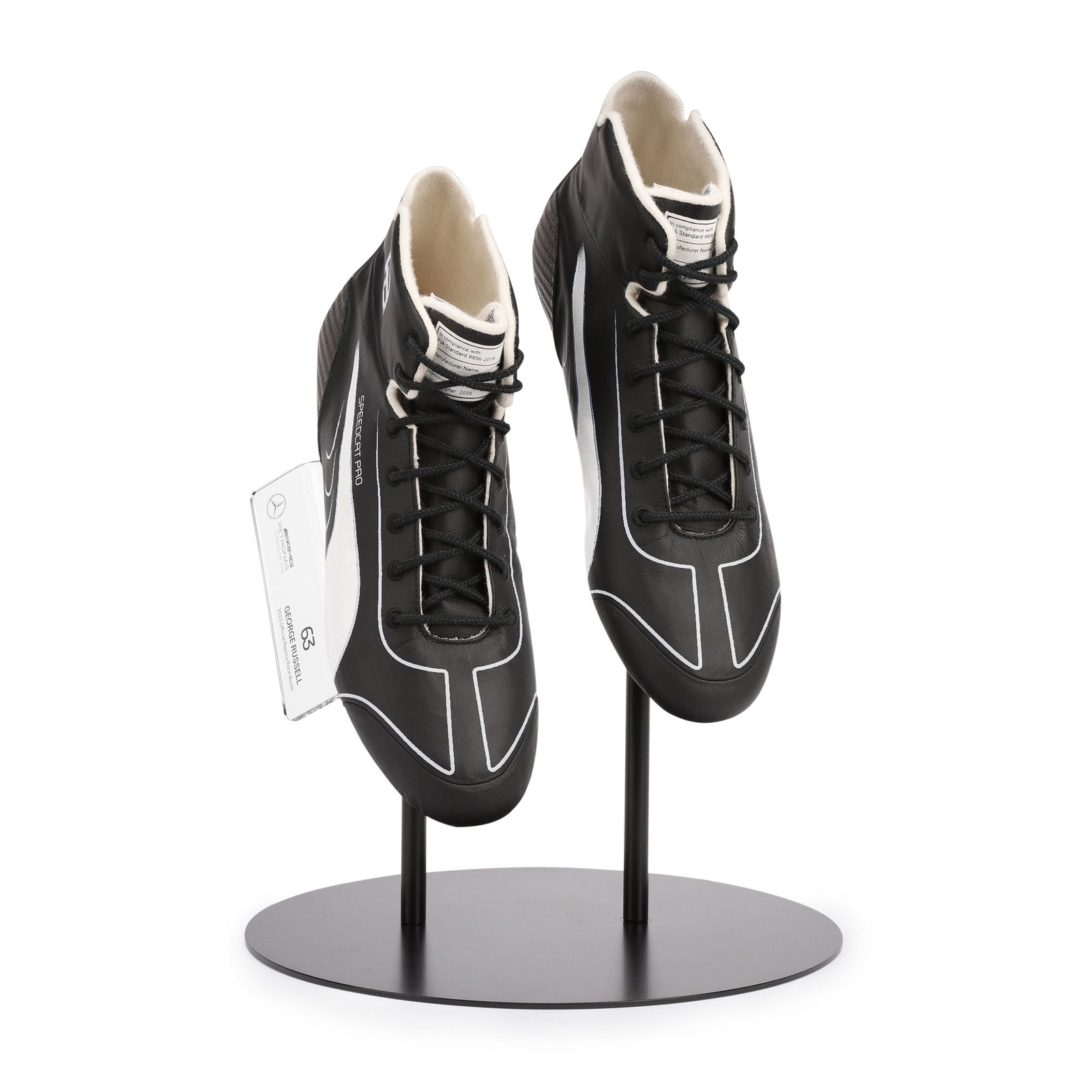 LOT 723 - George Russell Un-Signed Replica 2023 Mercedes-AMG Petronas Formula One Team Race Boots