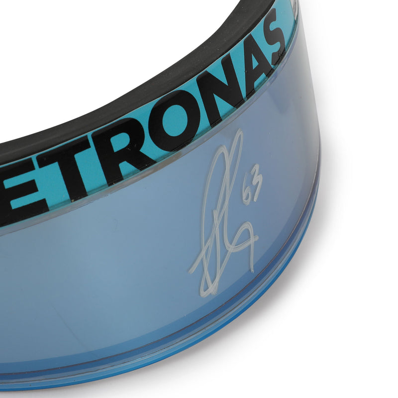 LOT 074 - George Russell 2024 Signed Helmet Visor Blue