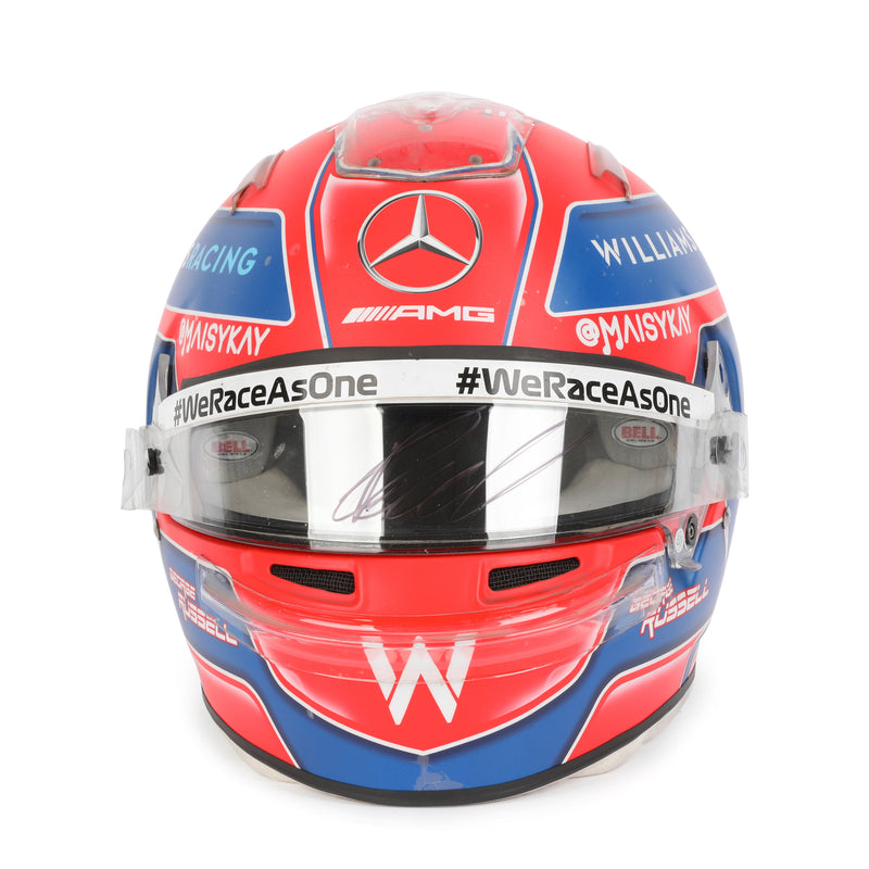 LOT 012 – George Russell 2021 Signed Grand Prix Used Helmet