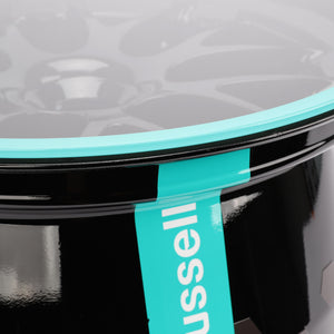 Close-up of George Russell 2022 Mercedes-AMG F1 Front Wheel Rim Table Formula 1 memorabilia detail